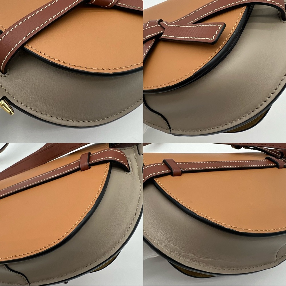 Authentic Loewe mini Gate dual bag in tricolors - Picture 11 of 17